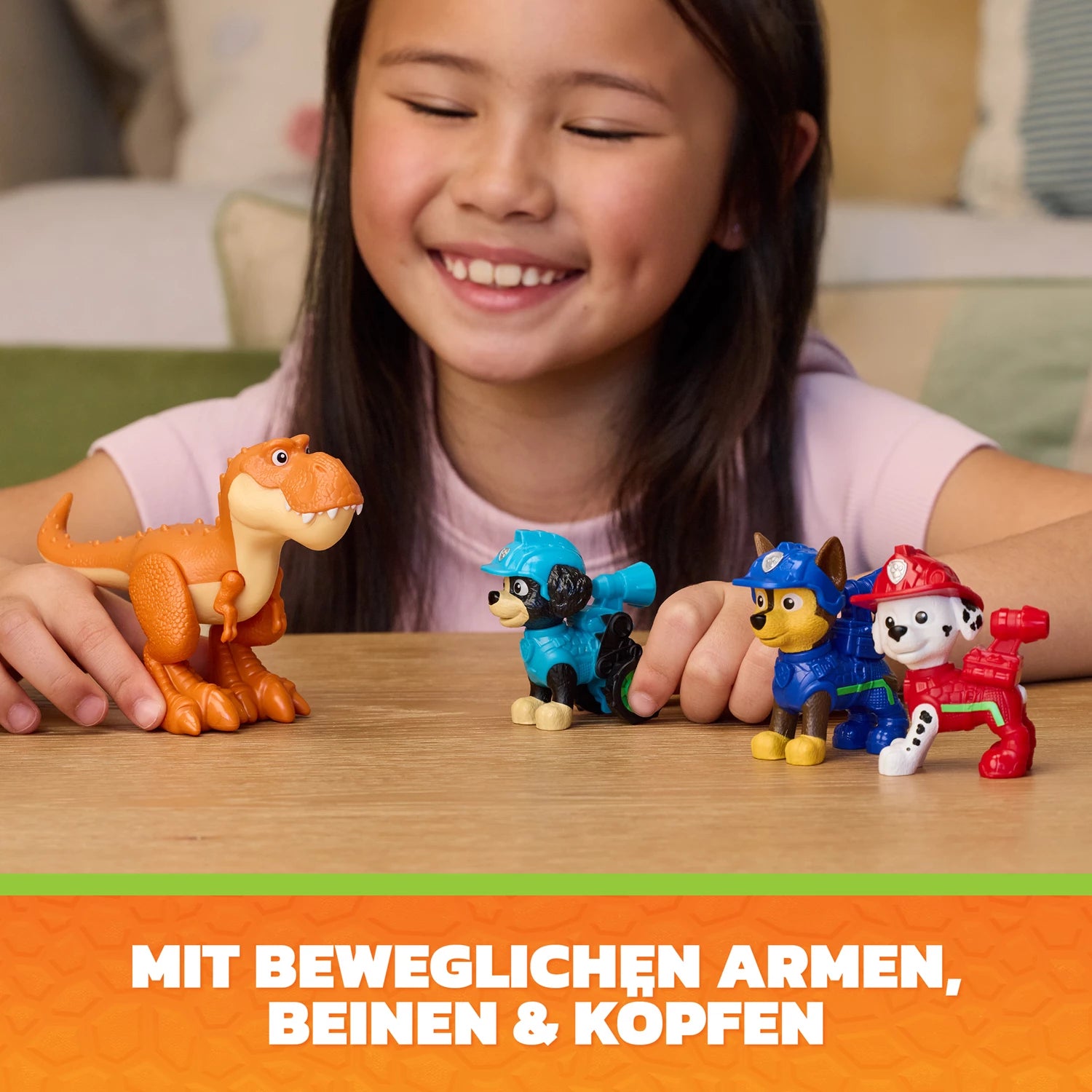 PAW Patrol Dino Movie Figuren-Set mit T-Rex, 6-teilig - Bild 6