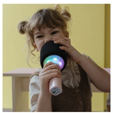 Mikrofon Bluetooth mit Licht blau - Bild 7