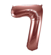 Folienballon Zahl 7 bronze 86cm