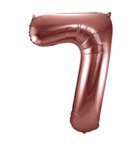 Folienballon Zahl 7 bronze 86cm - Bild 1
