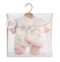Llorens Babypuppe Pyjamaset Häschen pink 32cm