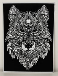 TataRuga Samtbild zum Ausmalen A3 Wolf