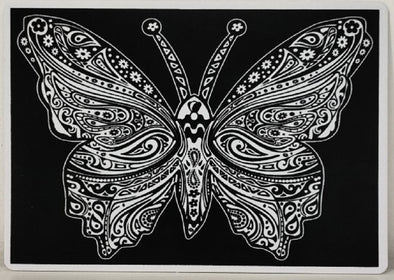 TataRuga Samtbild zum Ausmalen A4 Schmetterling