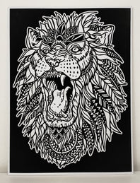 TataRuga Samtbild zum Ausmalen A3 Löwe
