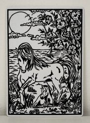 TataRuga Samtbild zum Ausmalen A4 Pferd