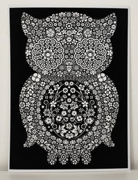 TataRuga Samtbild zum Ausmalen A3 Eule