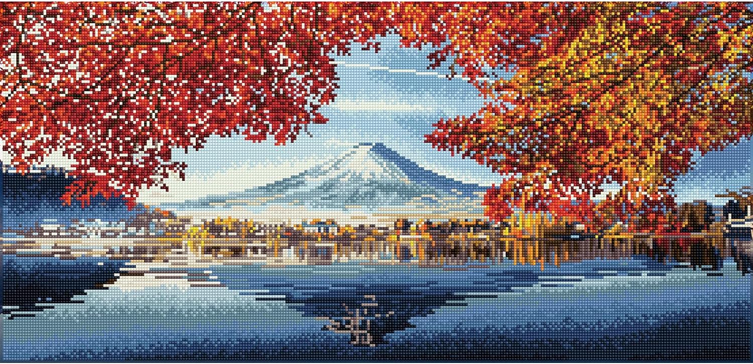 Diamond Painting Mount Fuji Herbst - Bild 1