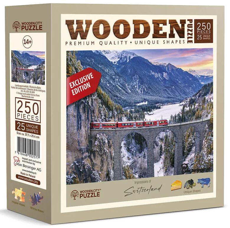 Puzzle Holz RhB Viadukt 250 Teile - Bild 1