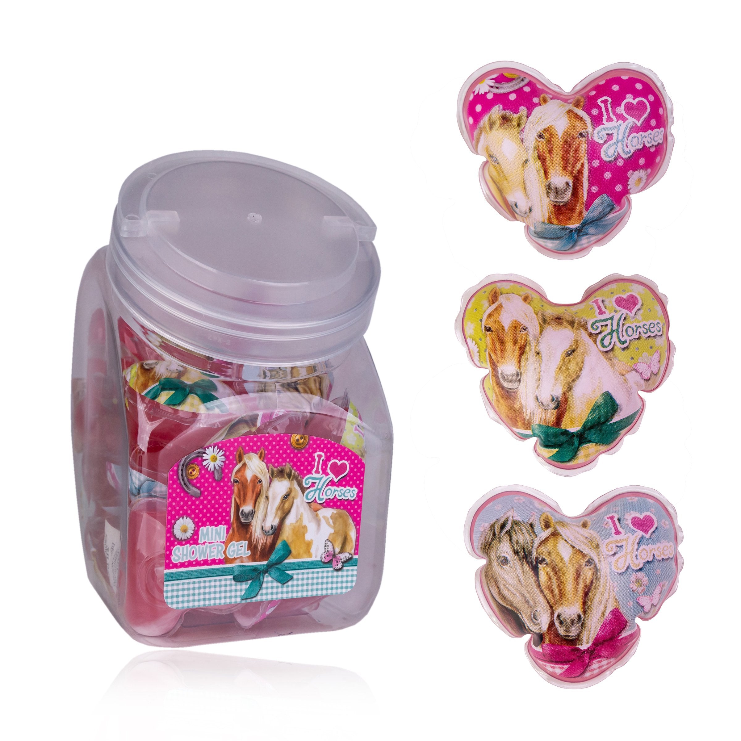 Mini-Duschgel I love horses 50ml - Bild 1