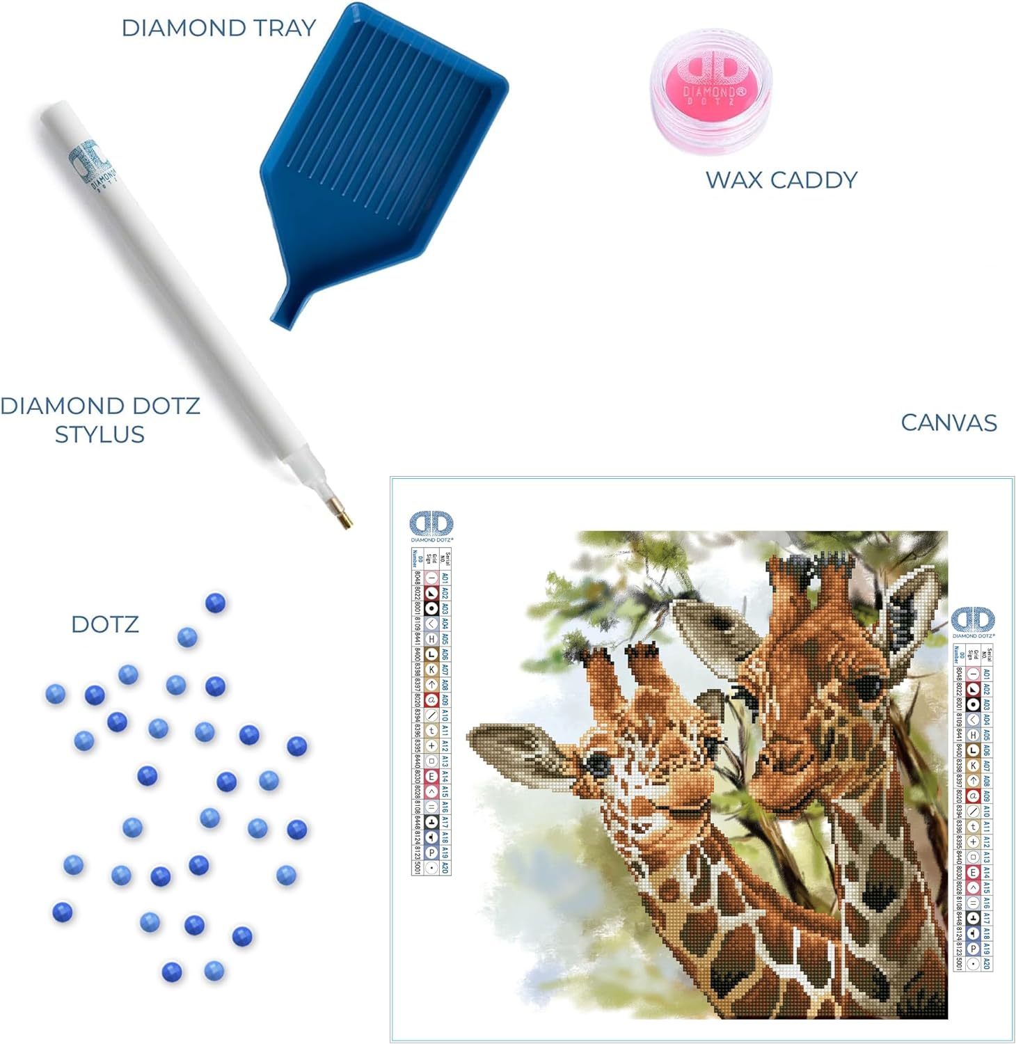 Diamond Painting Giraffen - Bild 4