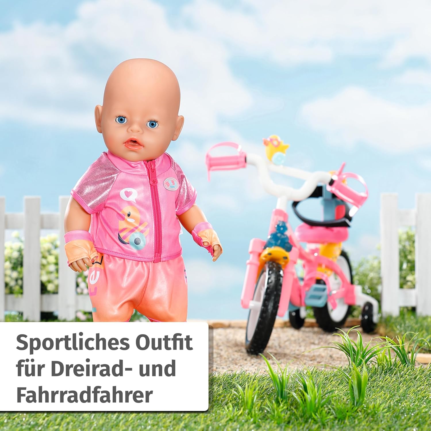 BABY born Fahrrad-Kleidung mit Brille & Handschuhen (43 cm) - Bild 7