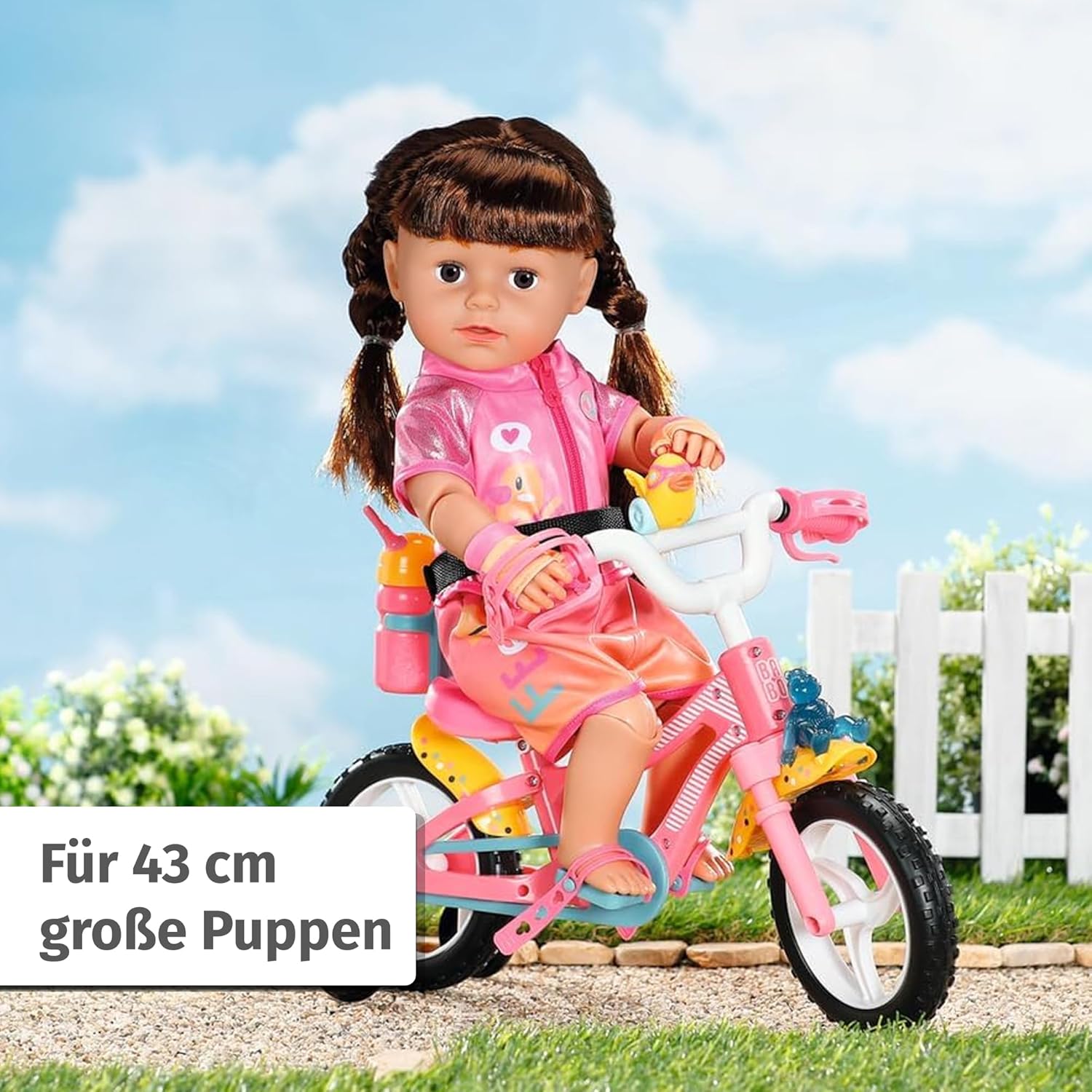 BABY born Fahrrad-Kleidung mit Brille & Handschuhen (43 cm) - Bild 3