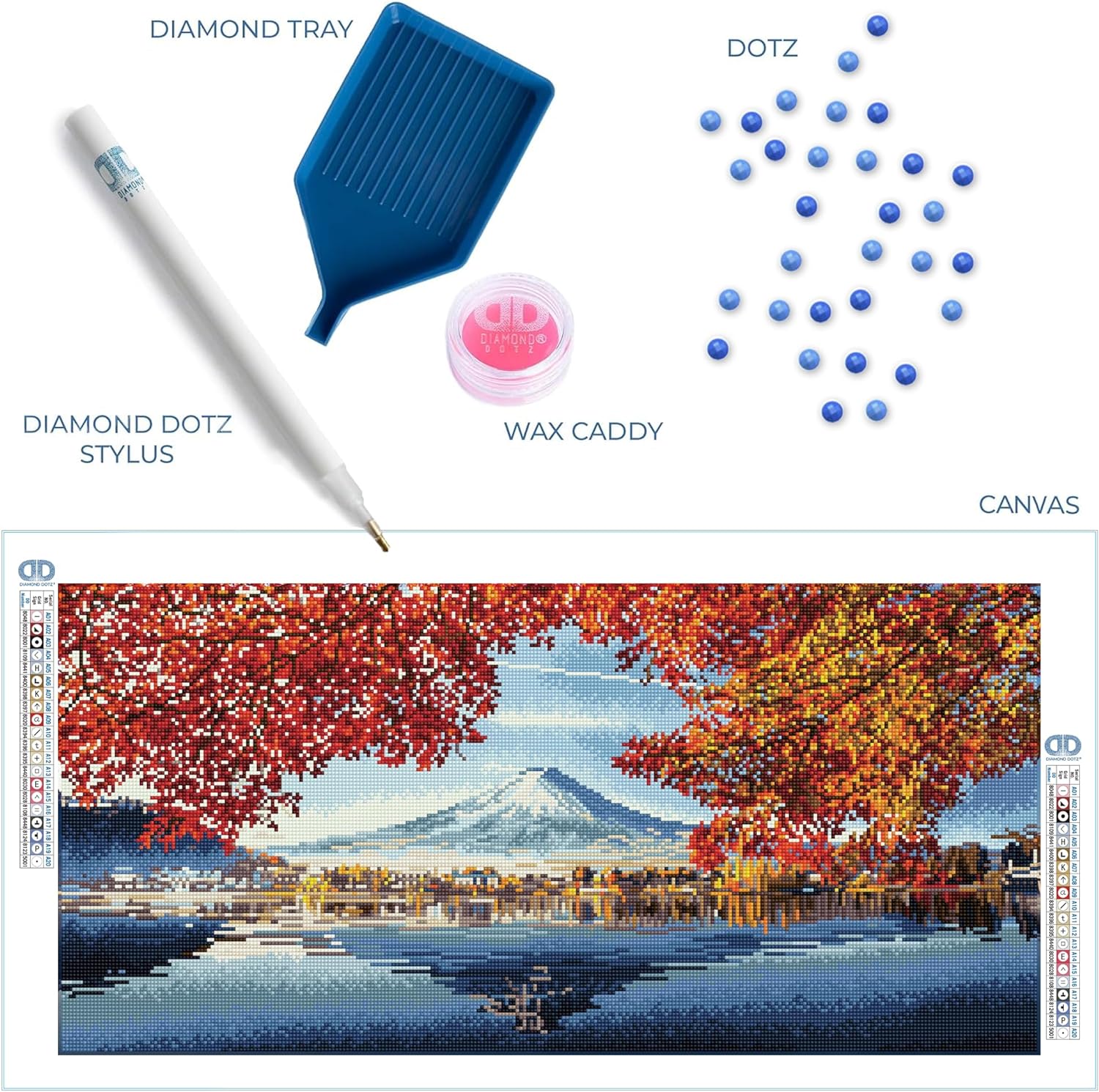 Diamond Painting Mount Fuji Herbst - Bild 4