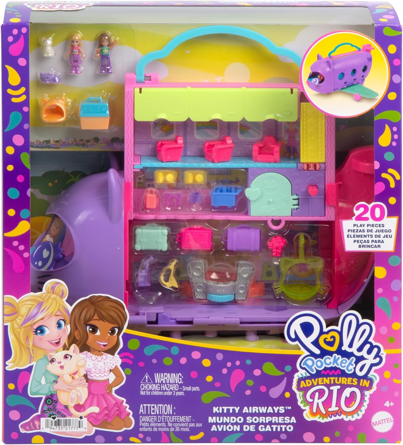 Polly Pocket Kitty Flugzeug - Bild 5