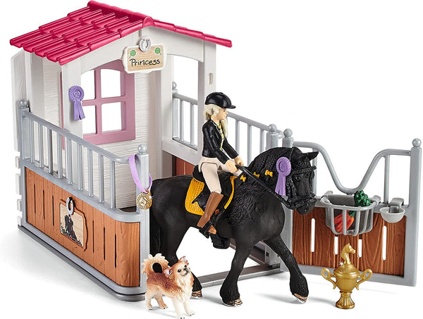 SCHLEICH Horse Club 42437 Pferdebox mit Horse Club Tori & Princess