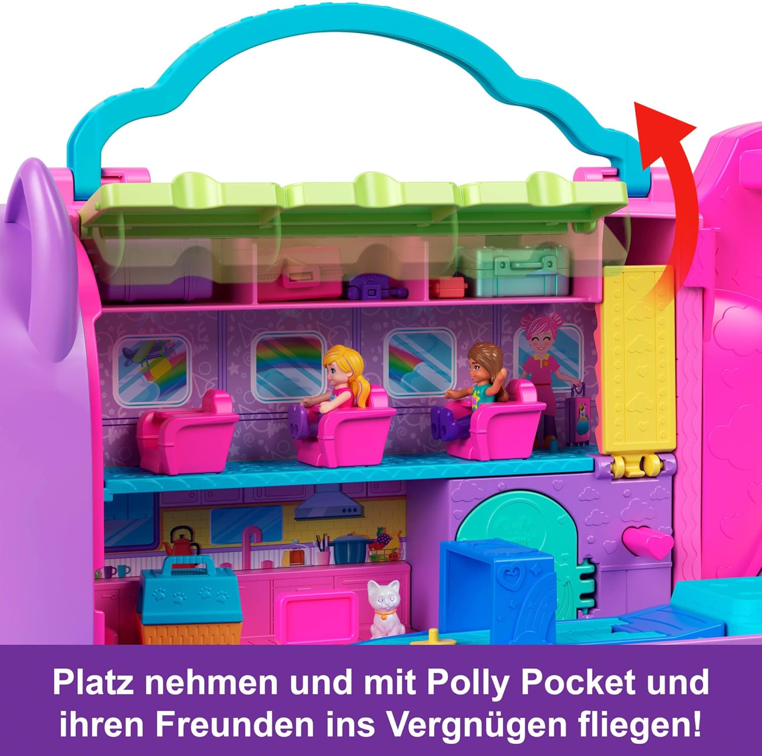Polly Pocket Kitty Flugzeug - Bild 3