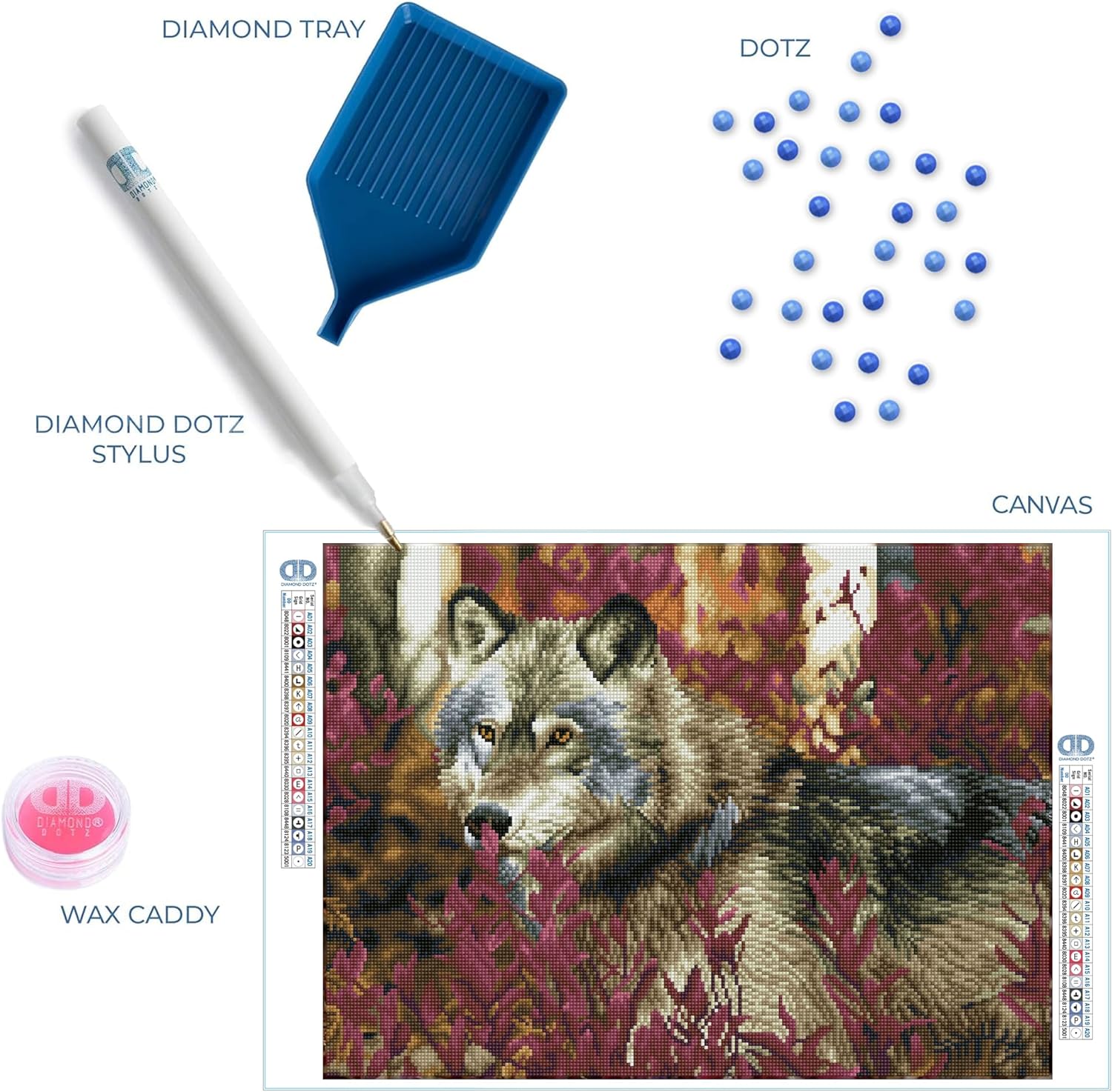 Diamond Painting Wolf - Bild 2