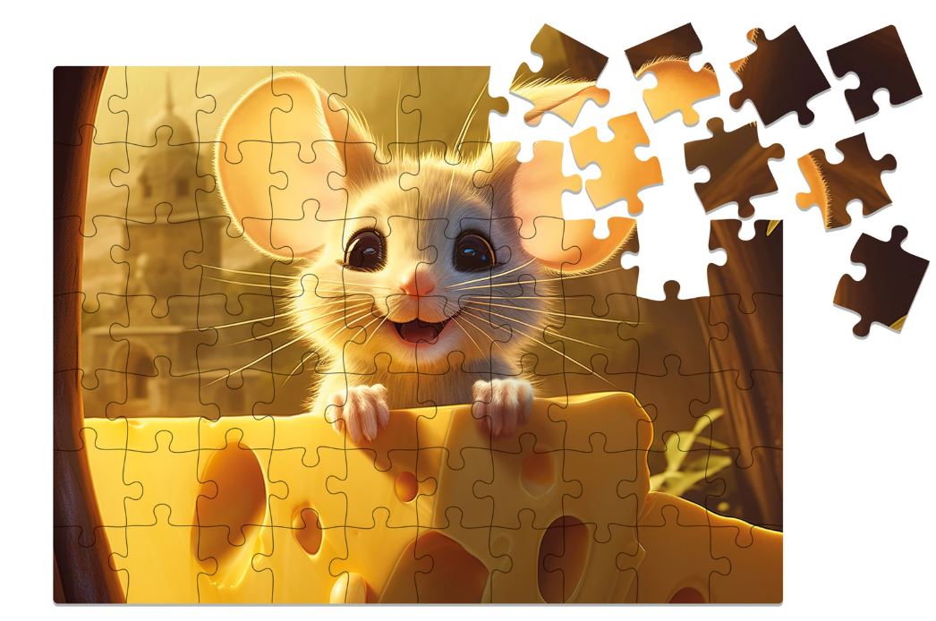 Puzzle Holz Maus 70 Teile - Bild 2