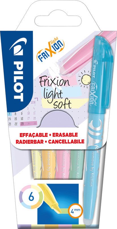 Frixion Textmarker Light soft 6er - Bild 1