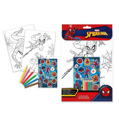 Spiderman Malset mit Sticker