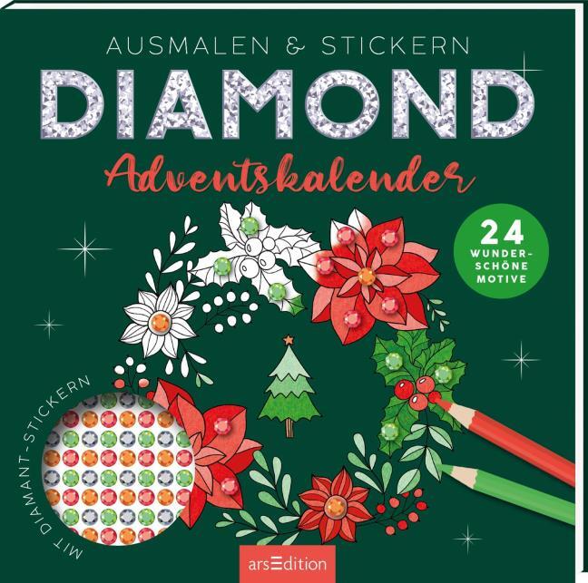 Adventskalender Diamond Ausmalen und Stickern - Bild 1