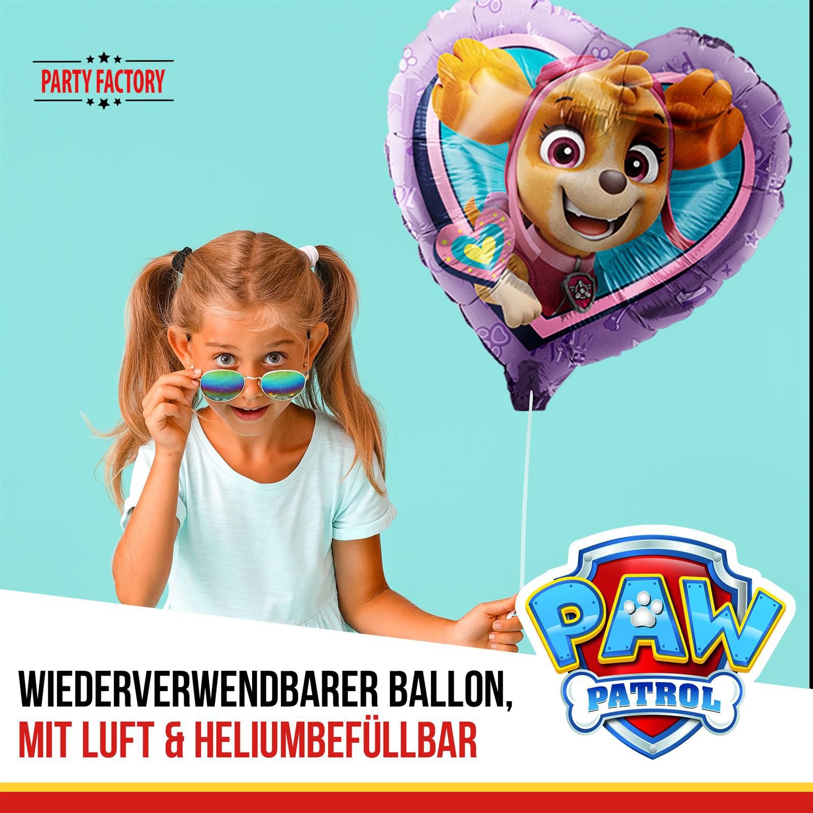 Folienballon Paw Patrol Skye 45cm - Bild 2