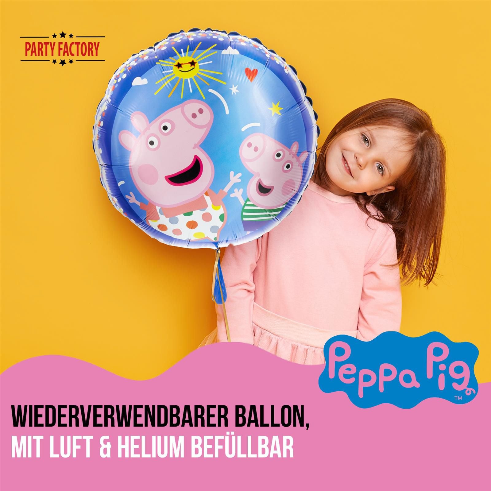 Folienballon Peppa Pig 45cm - Bild 2