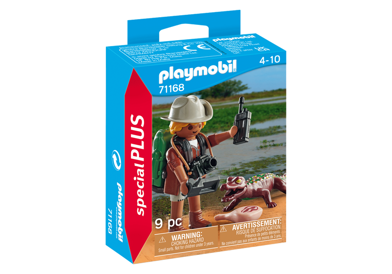 PLAYMOBIL  Forscher mit jungem Kaiman 71168