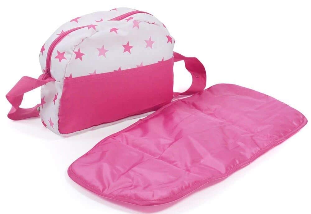 Chic Wickeltasche rosa / weiss / Sterne  853.89 - Bild 1