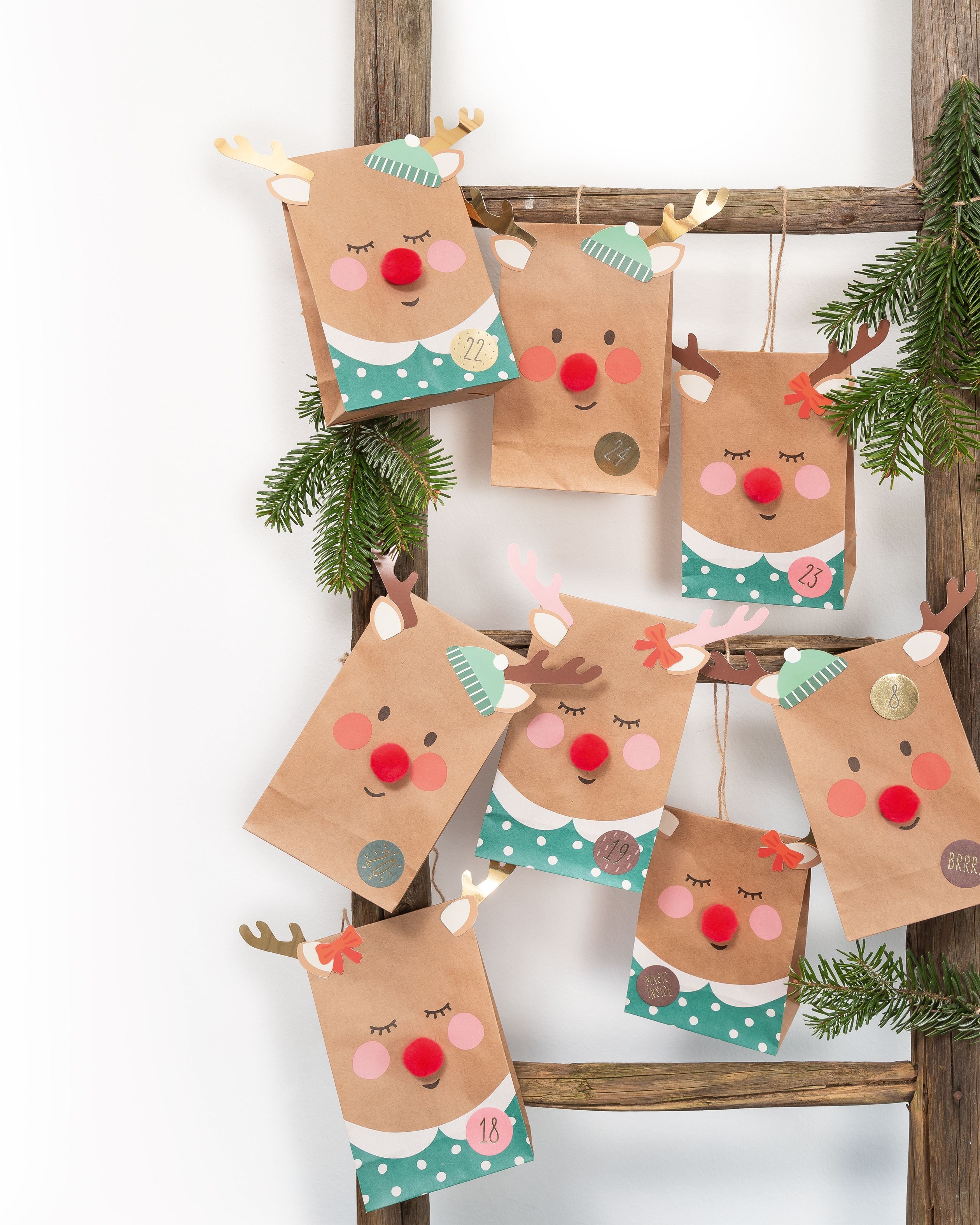 Adventskalender Bastelset Red Nose - Bild 2