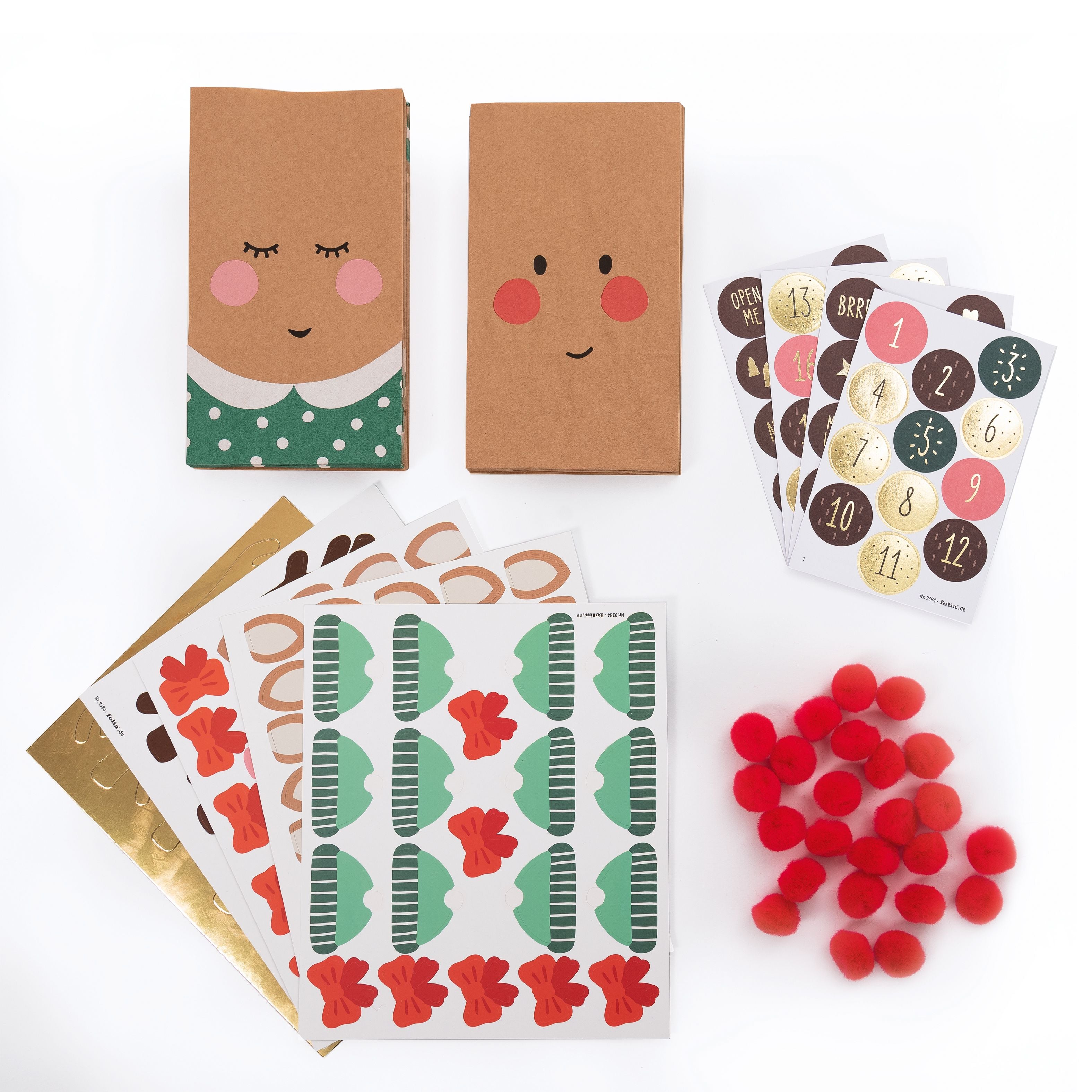 Adventskalender Bastelset Red Nose - Bild 3