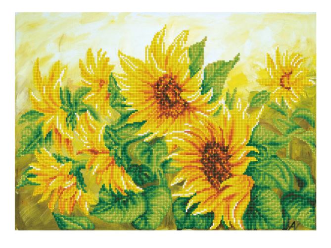 Diamond Painting Sonnenblumenfeld - Bild 1
