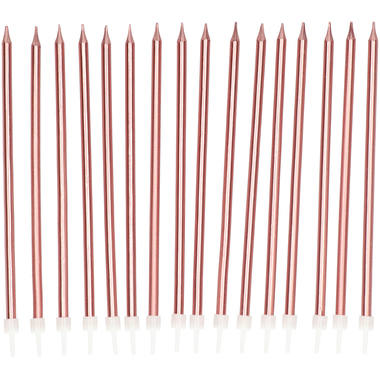 Kerzen-Set metallic roségold - Bild 5