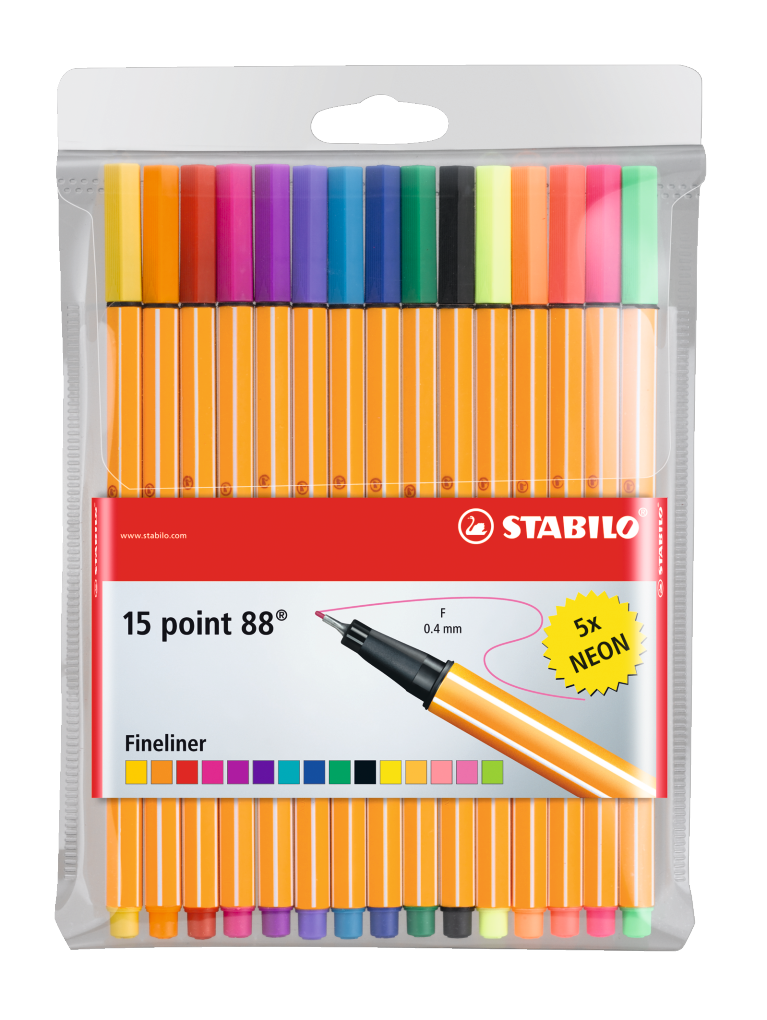 Stabilo point 88 15er Etui (inkl. Neon) - Bild 1