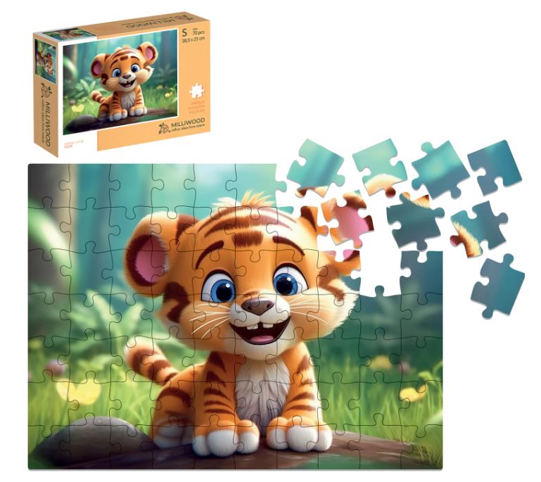 Puzzle Holz Tiger 70 Teile - Bild 5