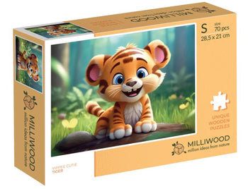 Puzzle Holz Tiger 70 Teile