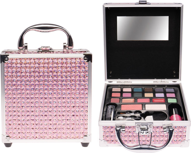Kosmetikkoffer rosa Glitzer