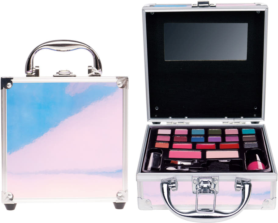 Kosmetikkoffer silber holografisch mini