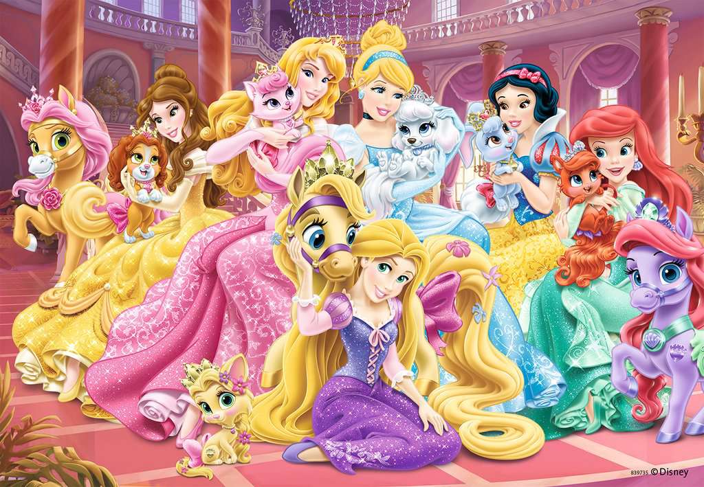 Puzzle Beste Freunde der Prinzessinnen 2x24 Teile 08.952 - Bild 2