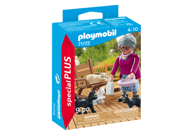 PLAYMOBIL Oma mit Katzen 71172
