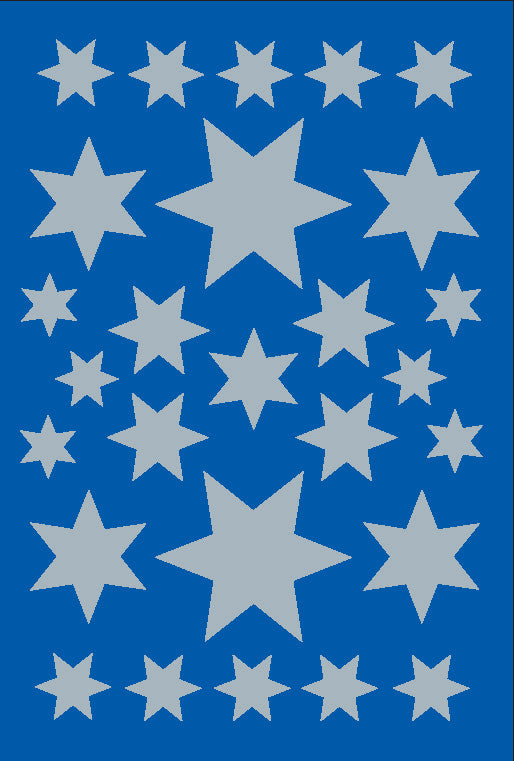 Herma Sticker Sterne silber diverse Grössen - Bild 1