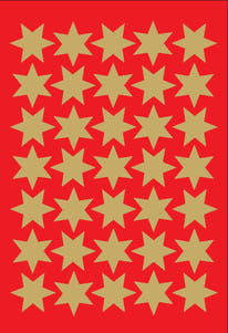 Herma Sticker Sterne gold 16mm