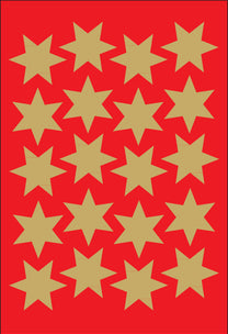 Herma Sticker Sterne gold 21mm