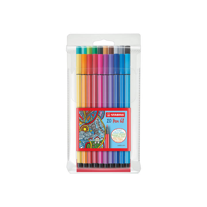 Stabilo Pen 68 Fasermaler 20er Etui - Bild 1