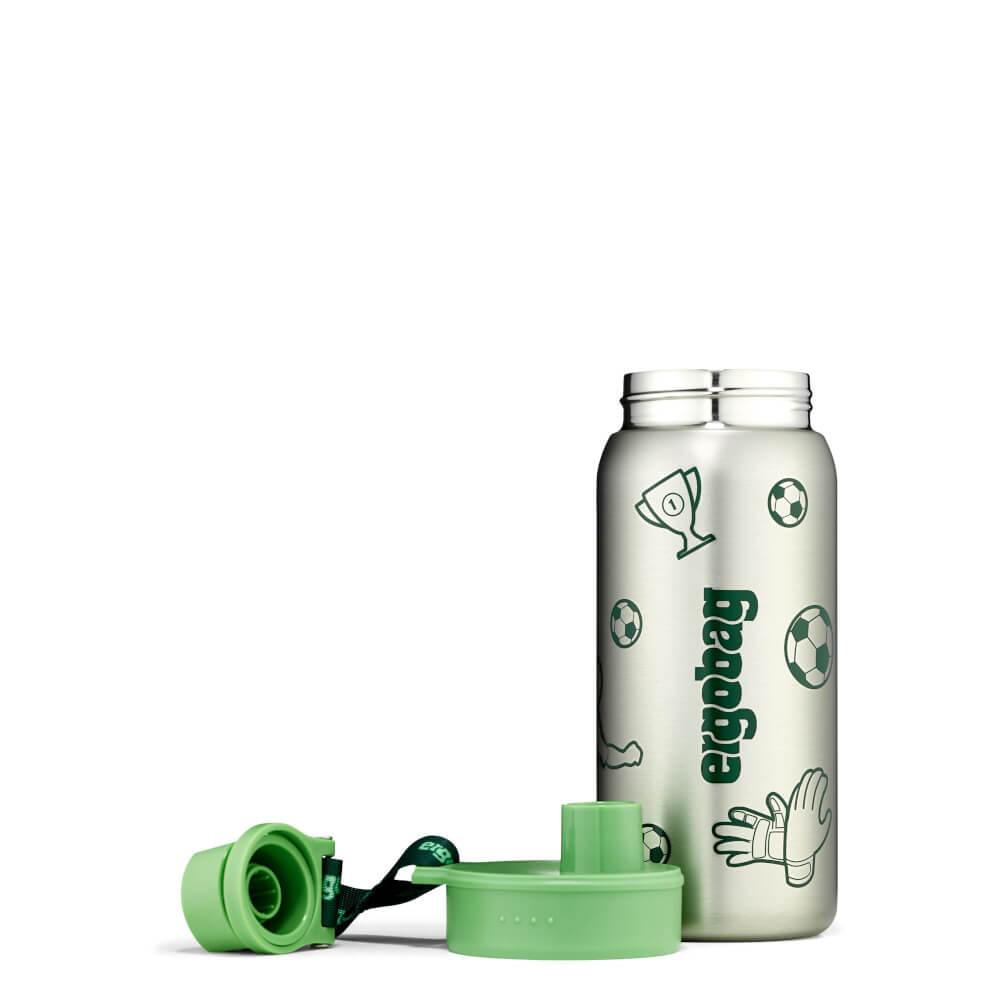 Ergobag Trinkflasche Edelstahl grün Fussball - Bild 4