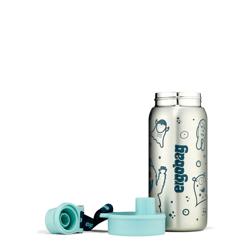 Ergobag Trinkflasche Edelstahl petrol Monster - Bild 4