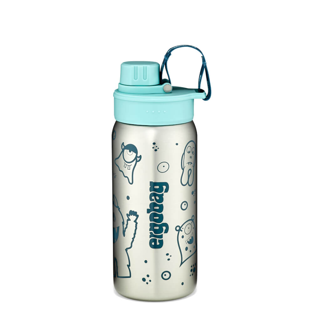 Ergobag Trinkflasche Edelstahl petrol Monster - Bild 1