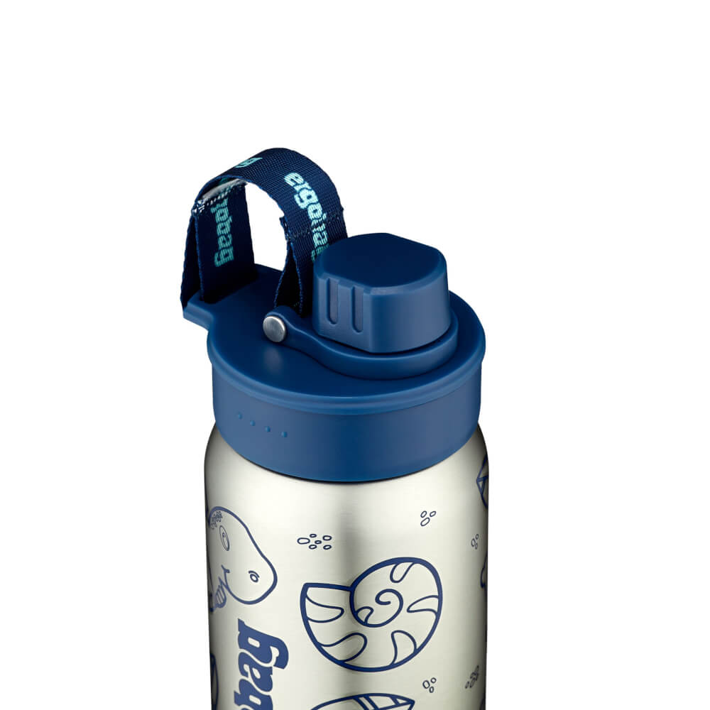 Ergobag Trinkflasche Edelstahl blau Dino - Bild 5