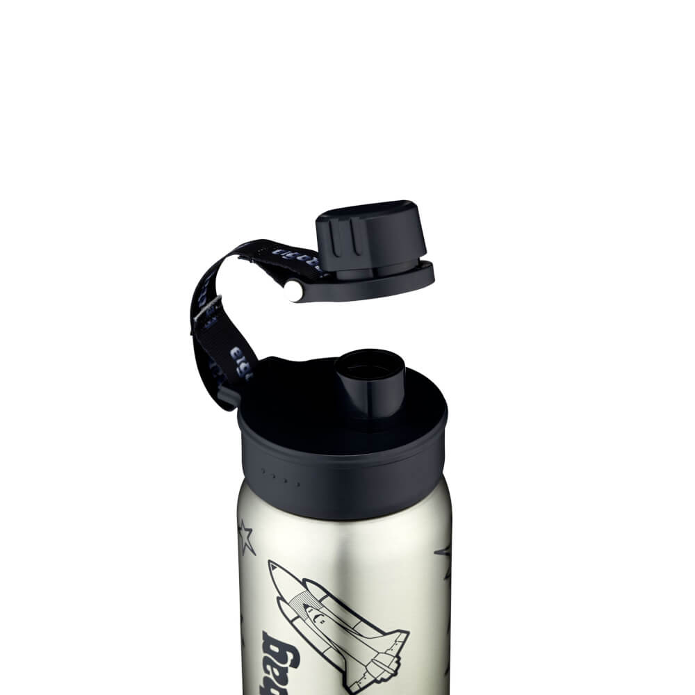 Ergobag Trinkflasche Edelstahl schwarz Weltall - Bild 3