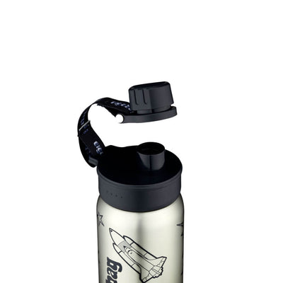 Ergobag Trinkflasche Edelstahl schwarz Weltall